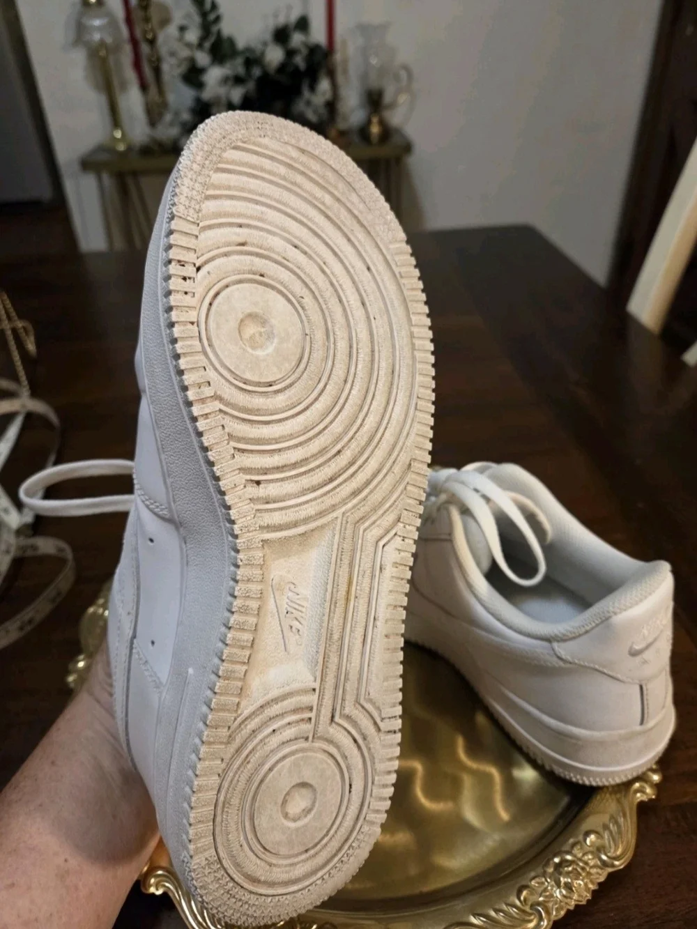 classic white Nike Air Force 1 sneakers Womens Size 8